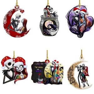 FREE w/$35 Bundle The Nightmare Before Christmas Acrylic Double Sided Ornaments